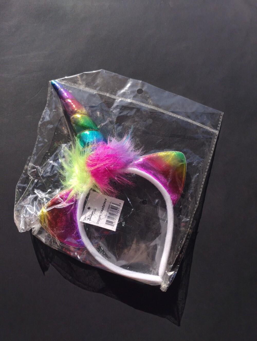 Unicorn Headband Kids Accessory - Rainbow Pink Fur